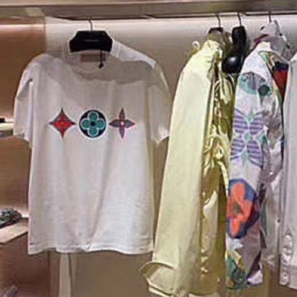 Louis Vuitton White Graphic Logo Short Sleeve T-Shirt